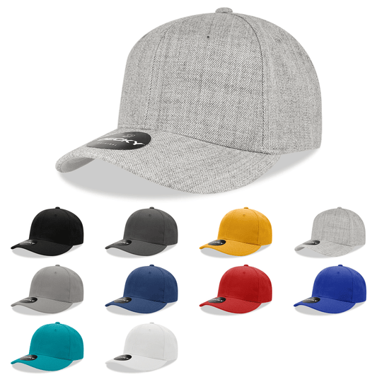 Custom Embroidered Decky 1015 - 6 Panel Mid Profile, Structured Snapback Hat - Star Hats & Embroidery