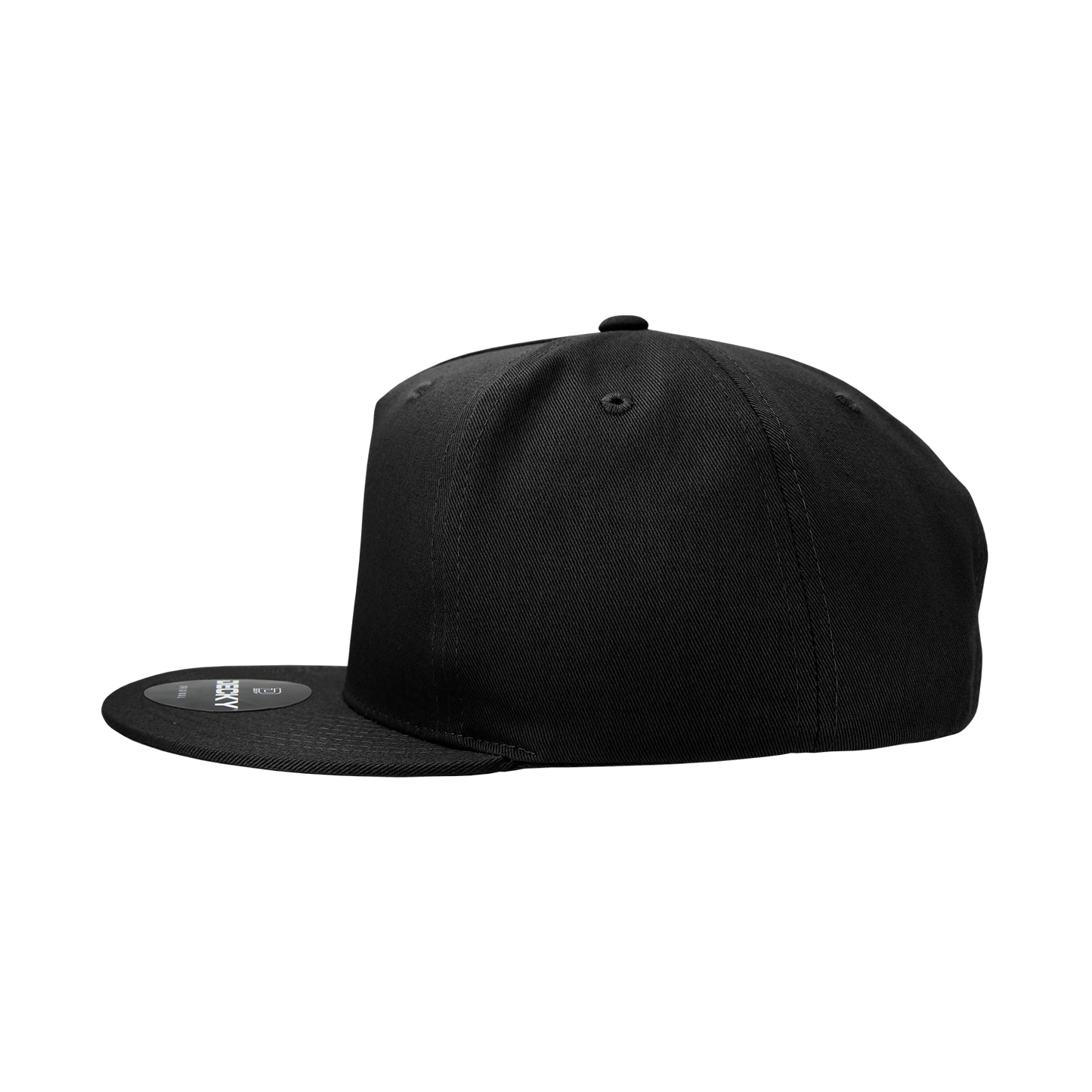Custom Patch Decky 1064 - 5 Panel Flat Bill, Cotton Snapback Hats