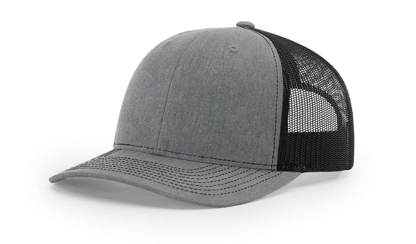 Richardson 112 Trucker Cap Split Hats Split Colors Two Colors - Blank