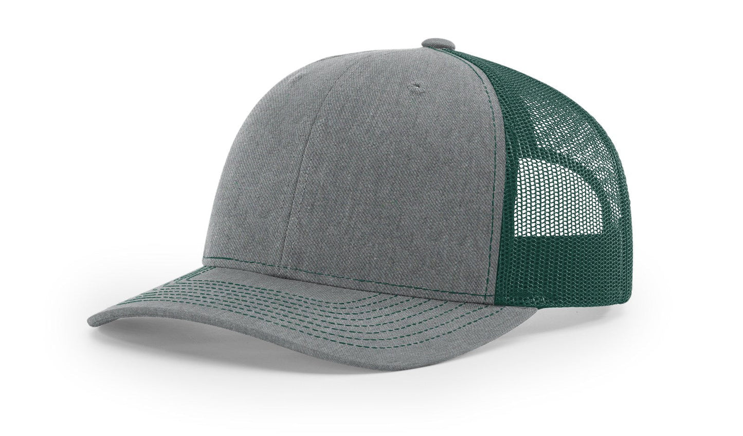 Richardson 112 Trucker Cap Split Hats Split Colors Two Colors - Blank