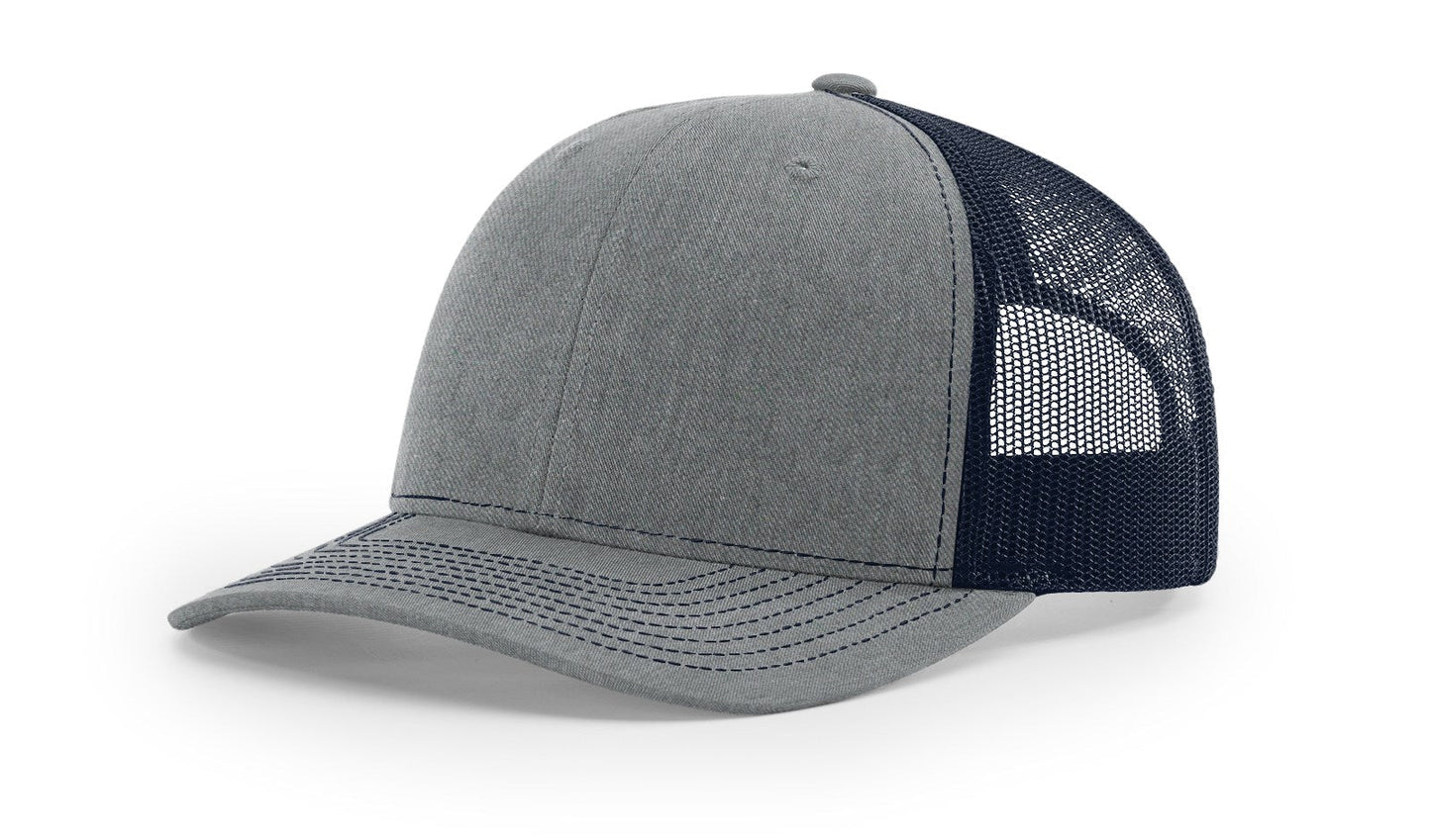 Richardson 112 Trucker Cap Split Hats Split Colors Two Colors - Blank