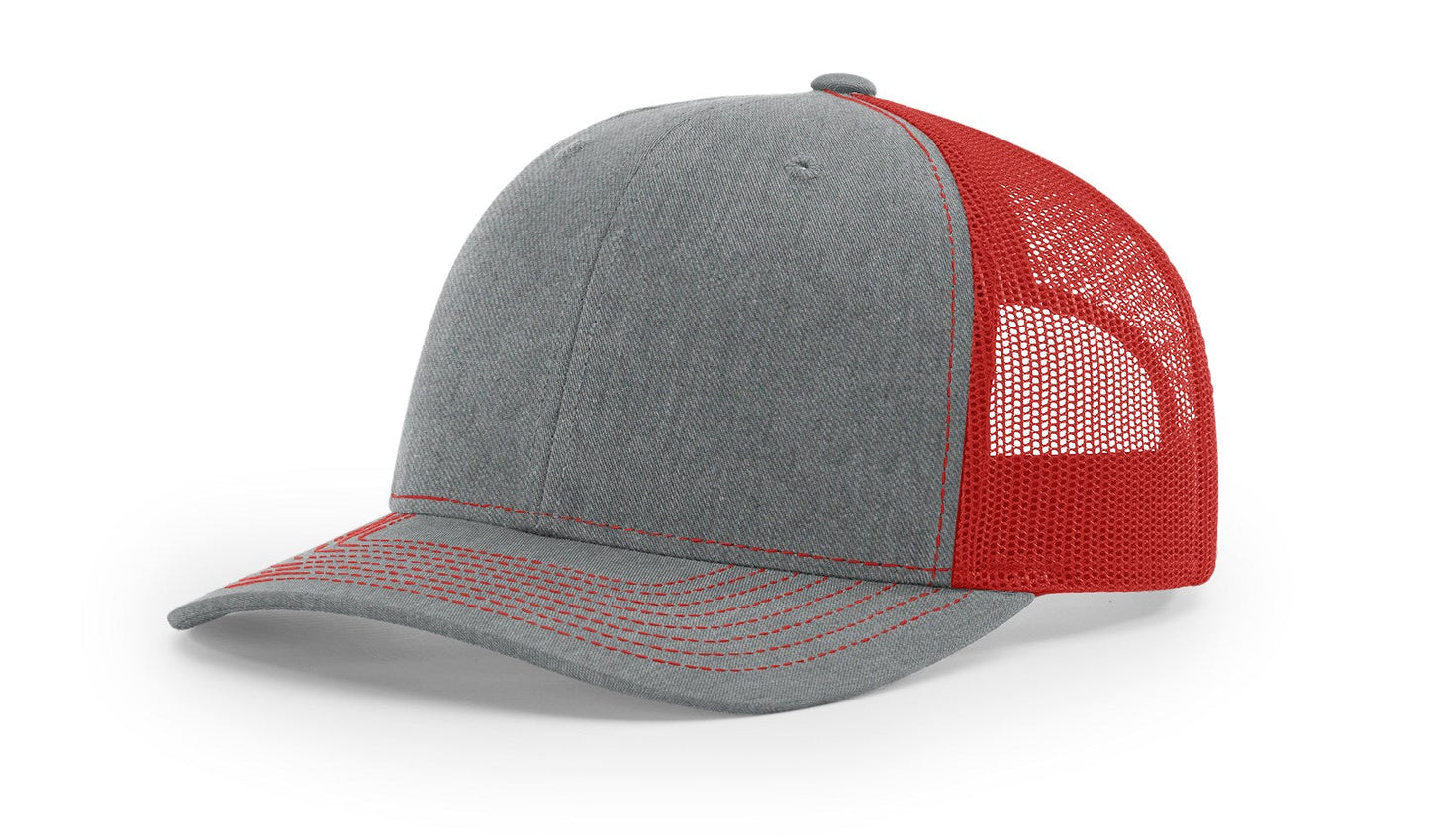 Richardson 112 Trucker Cap Split Hats Split Colors Two Colors - Blank