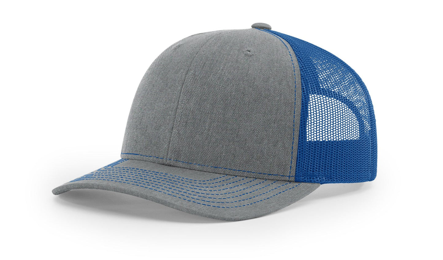Richardson 112 Trucker Cap Split Hats Split Colors Two Colors - Blank