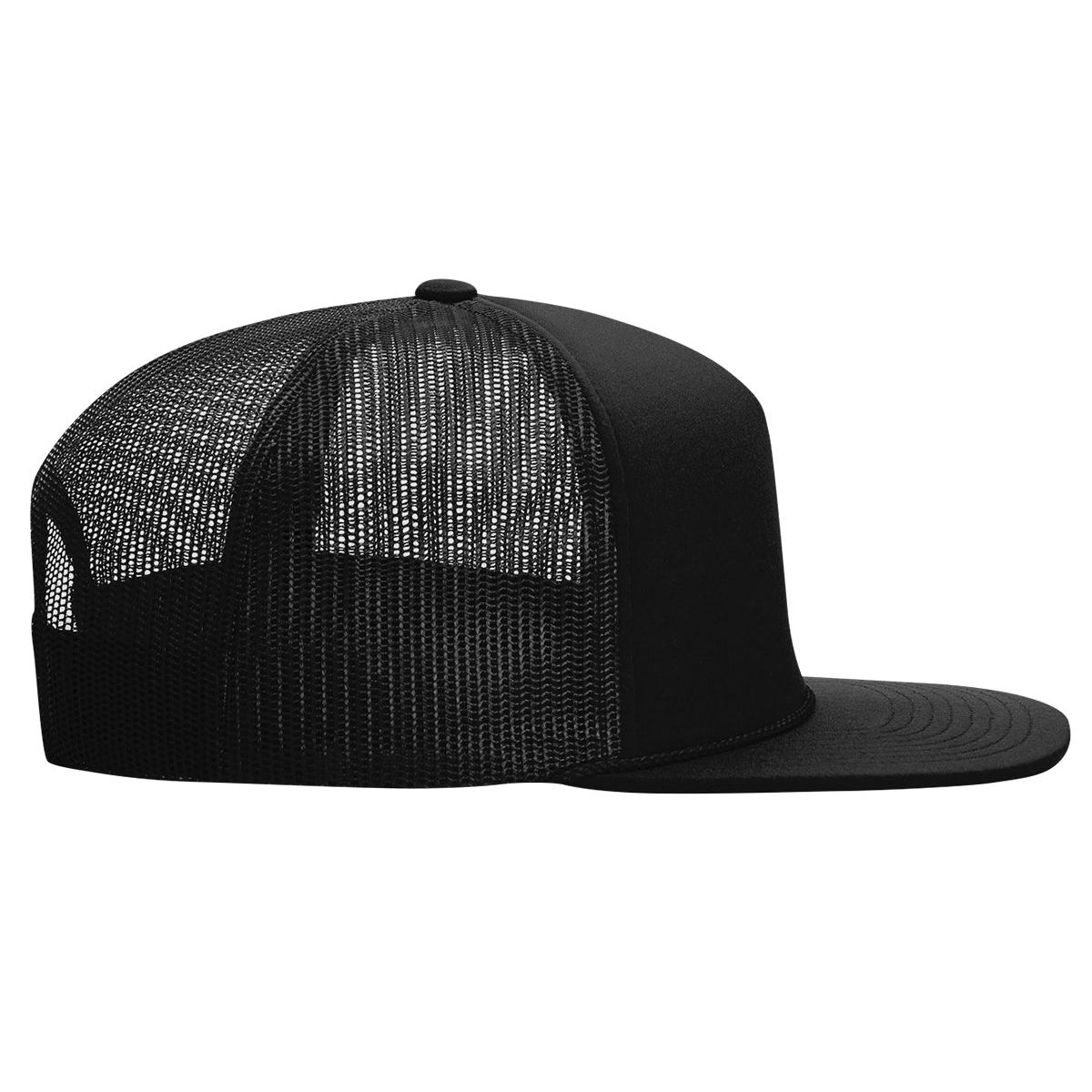 Richardson 113 Foamie Trucker Hat, Flat Bill Foam Trucker - Blank