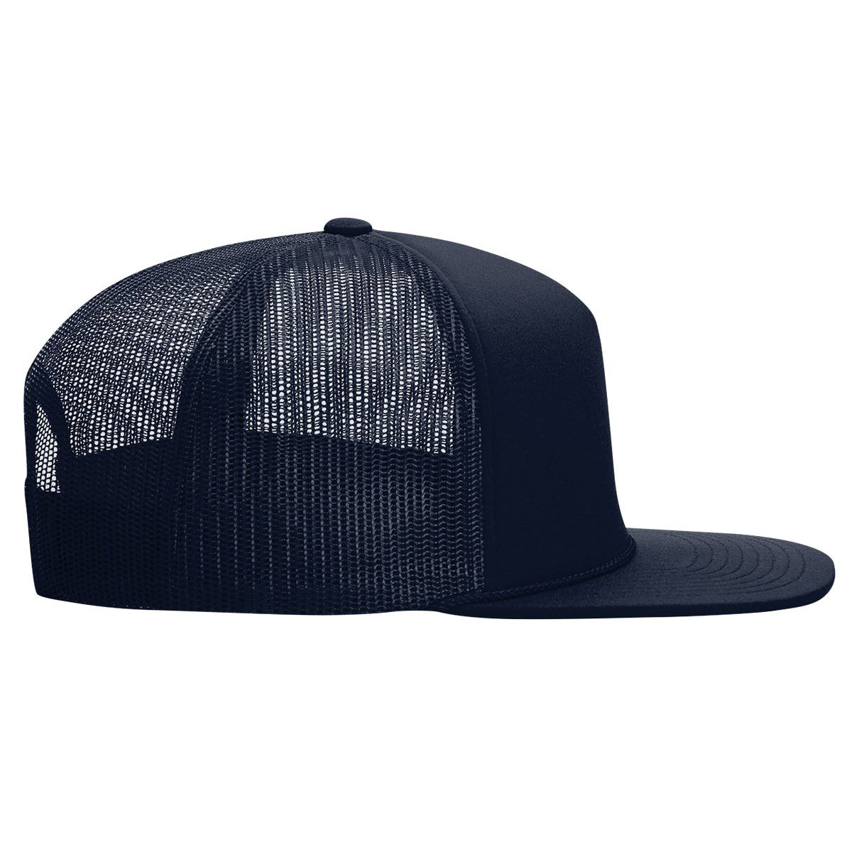 Richardson 113 Foamie Trucker Hat, Flat Bill Foam Trucker - Blank