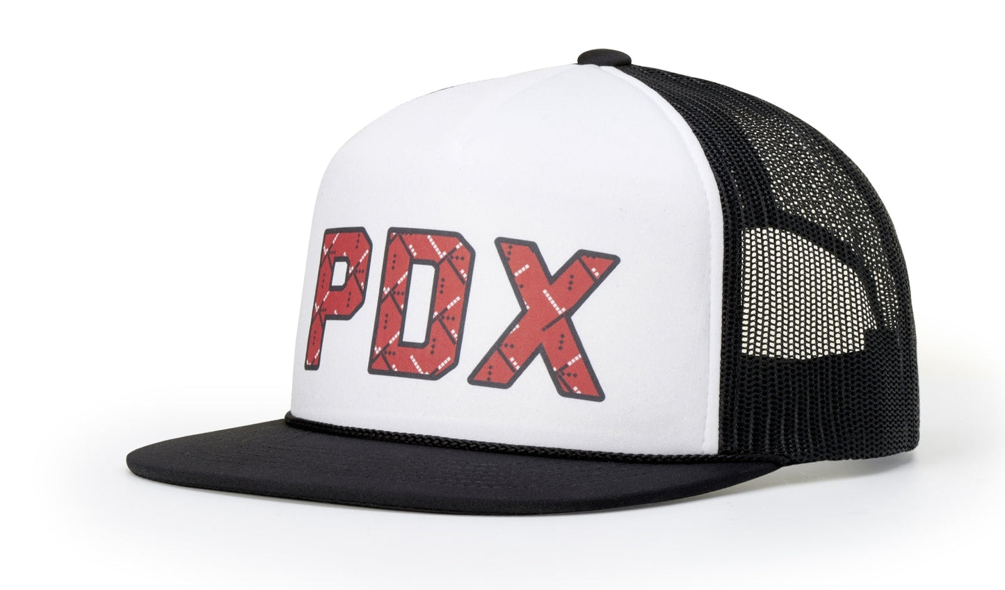 Richardson 113 Foamie Trucker Hat, Flat Bill Foam Trucker - Blank