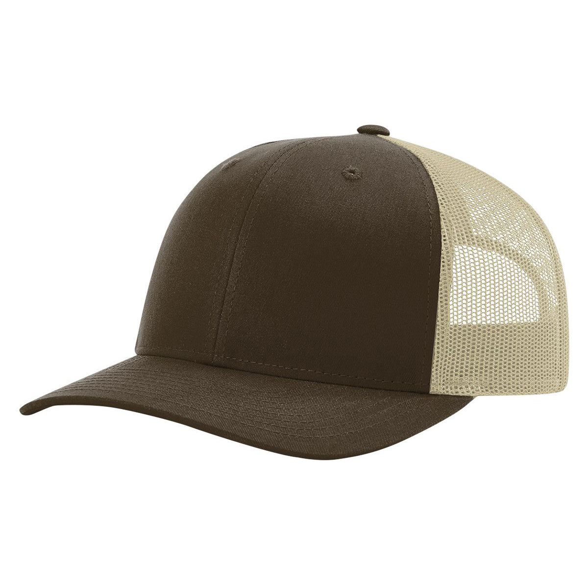 Richardson 115 Low Pro Trucker Cap, Snapback Hat - Blank