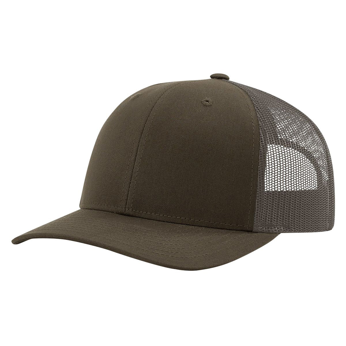 Richardson 115 Low Pro Trucker Cap, Snapback Hat - Blank