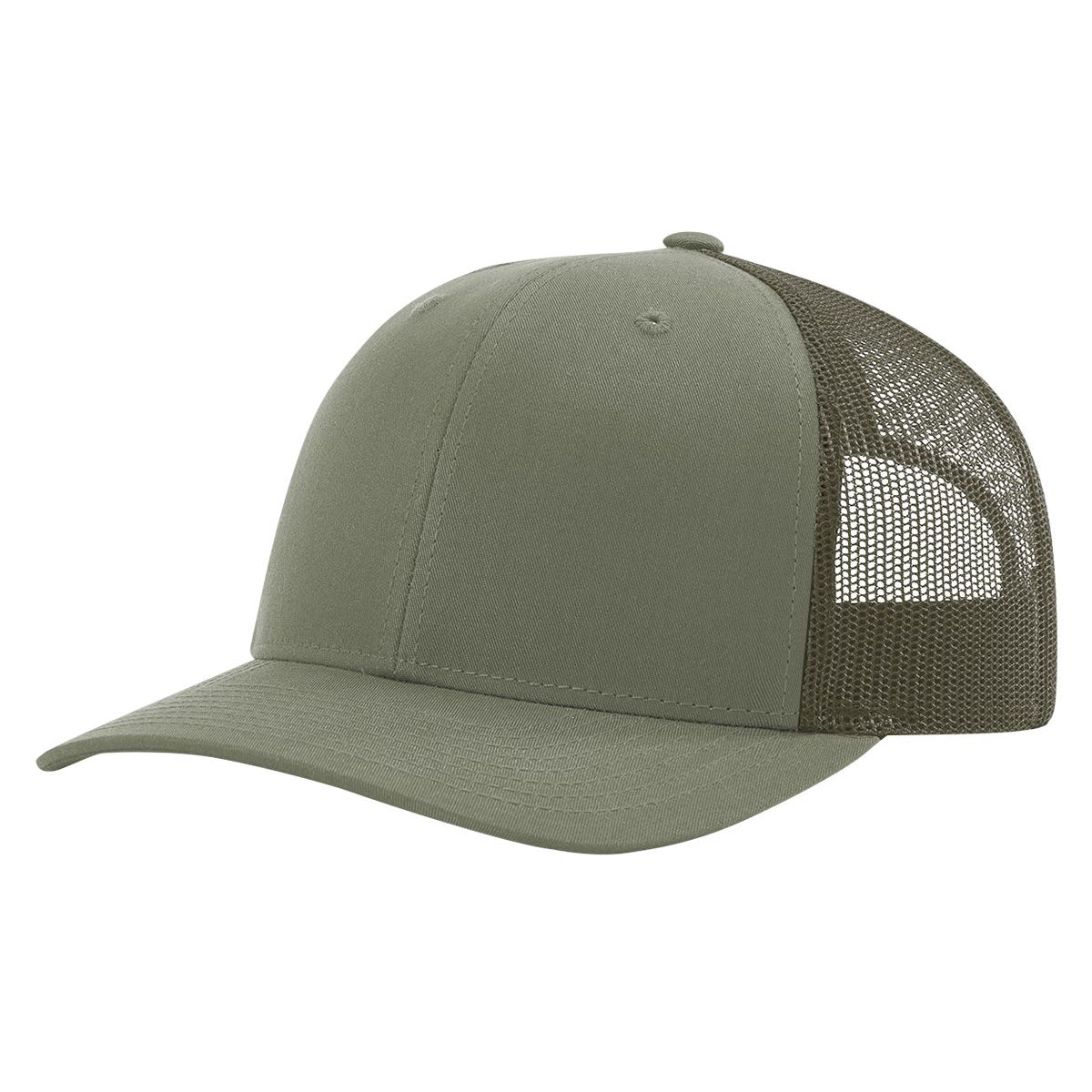 Richardson 115 Low Pro Trucker Cap, Snapback Hat - Blank