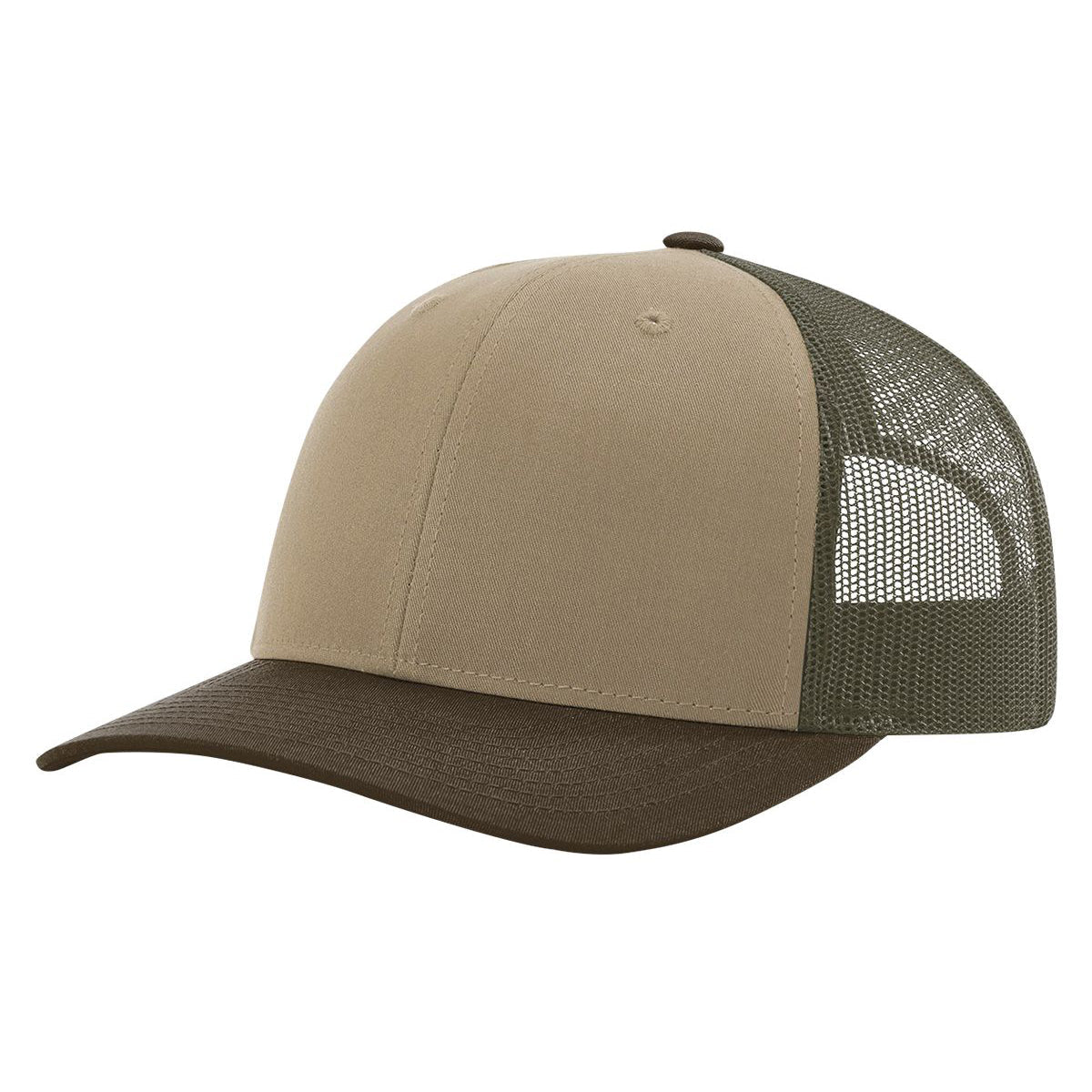 Richardson 115 Low Pro Trucker Cap, Snapback Hat - Blank