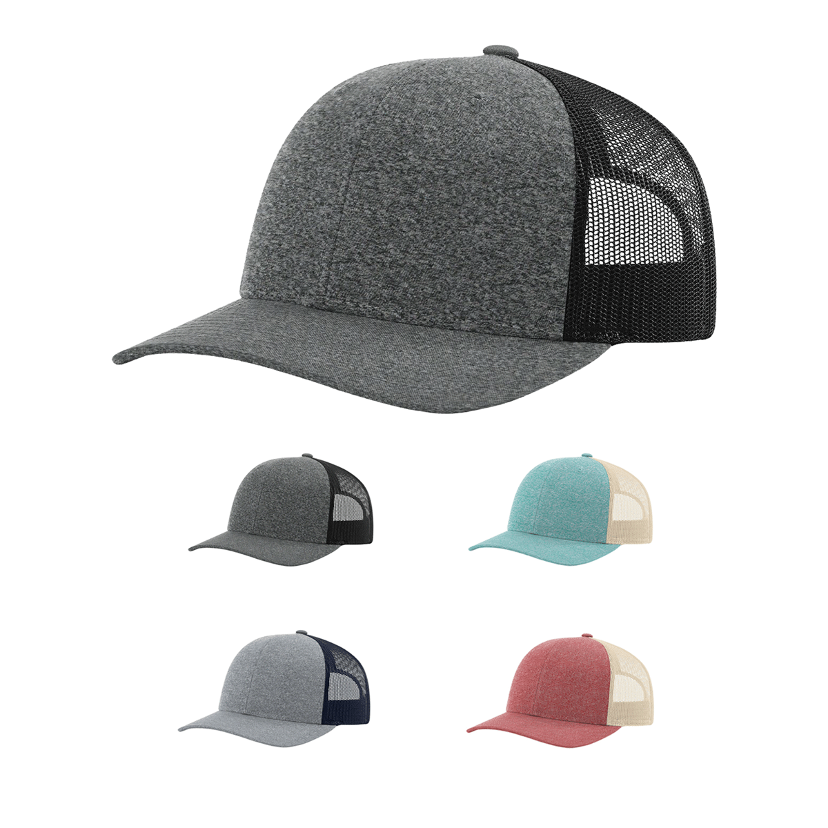 Richardson 115CH Low Pro Heather Trucker Cap Blank – Star Hats