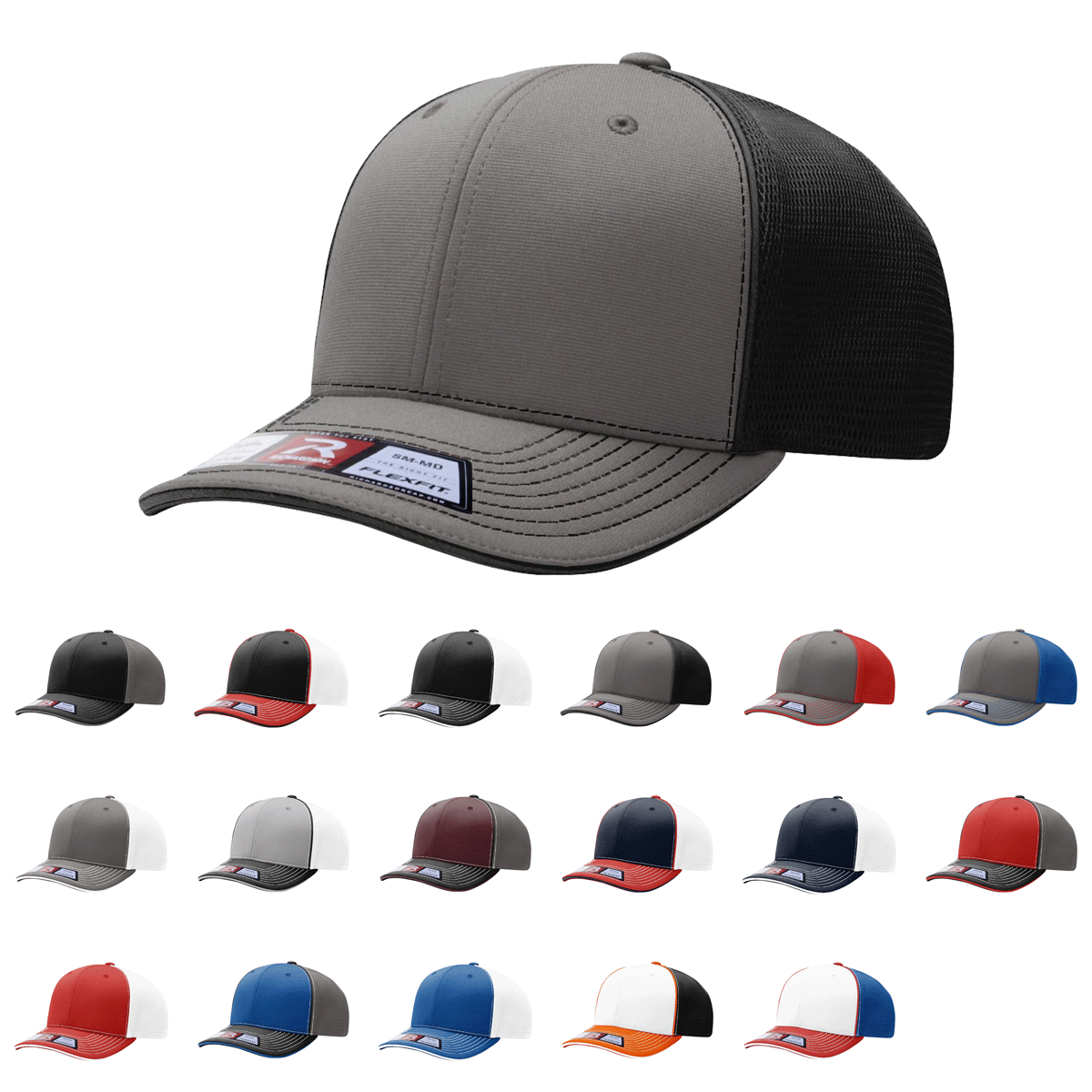 Richardson 172 Pulse Sportsmesh R-Flex Cap - Size: XS-SM (6 5/8