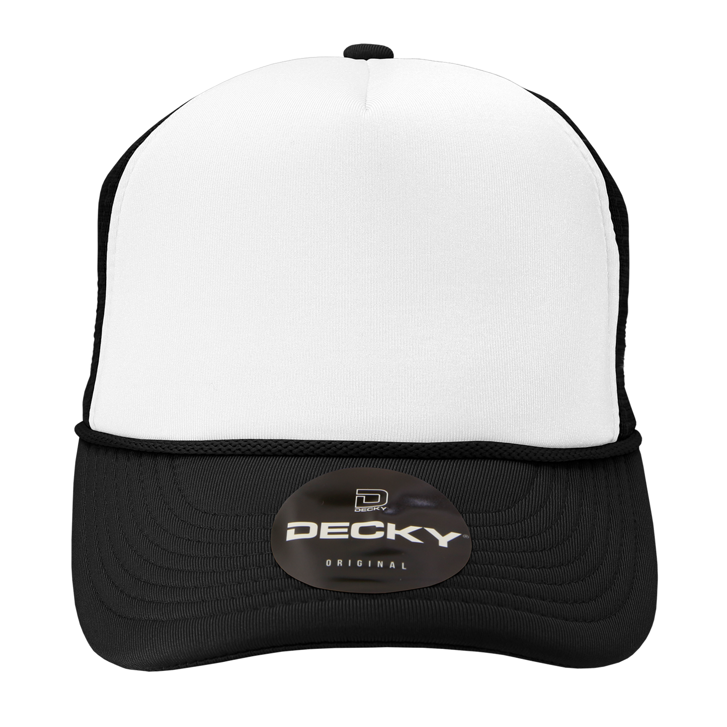 Custom Printed Decky 210 - Foam Trucker Hat, Two Tone Mesh Back Cap
