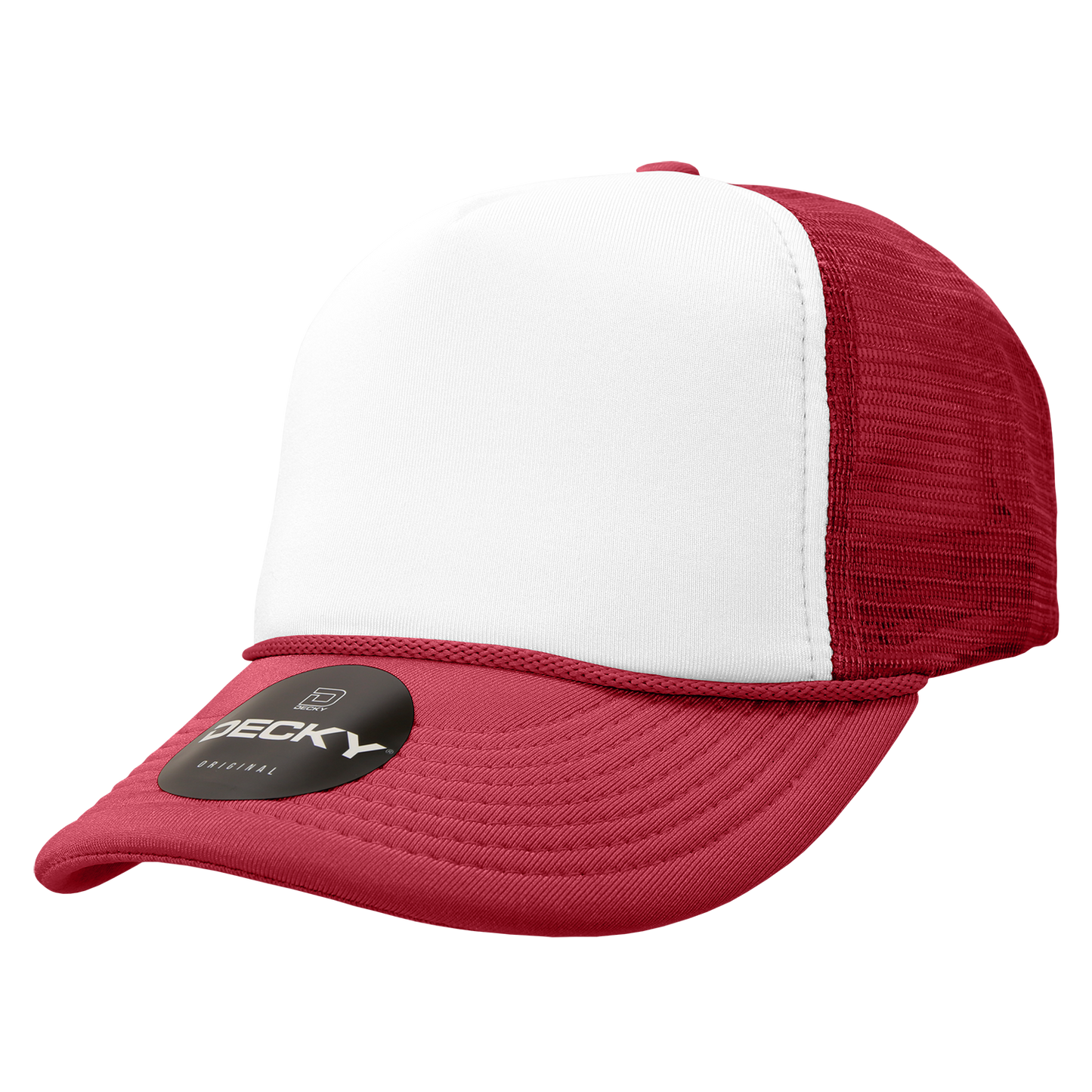 Custom Printed Decky 210 - Foam Trucker Hat, Two Tone Mesh Back Cap