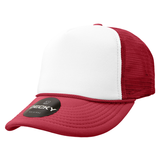 Custom Printed Decky 210 - Foam Trucker Hat, Two Tone Mesh Back Cap - Star Hats & Embroidery