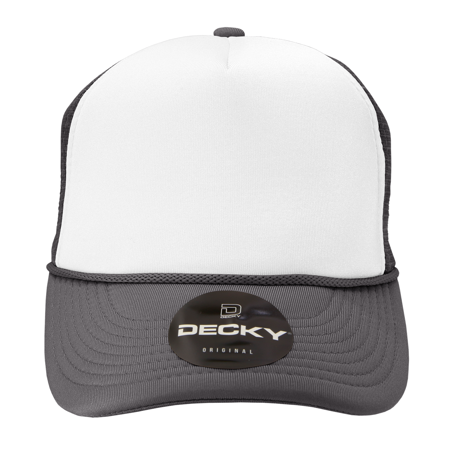 Custom Printed Decky 210 - Foam Trucker Hat, Two Tone Mesh Back Cap