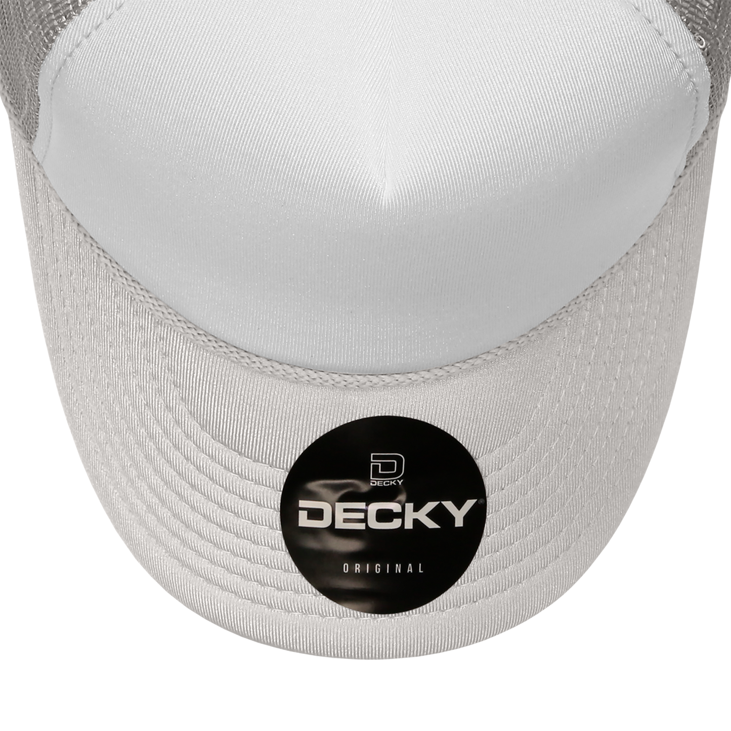 Custom Embroidered Decky 210 - Foam Trucker Hat, Two Tone Mesh Back Cap