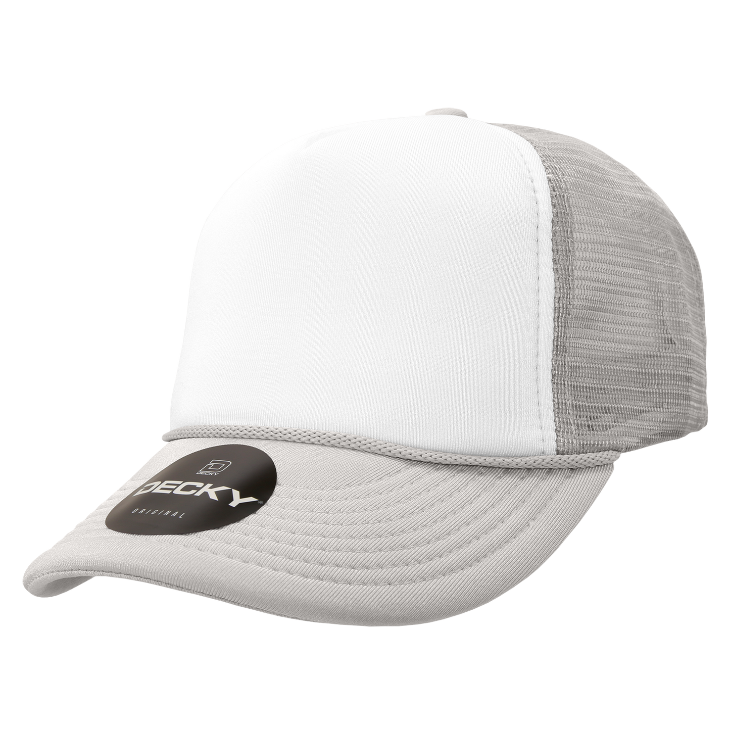 Custom Printed Decky 210 - Foam Trucker Hat, Two Tone Mesh Back Cap