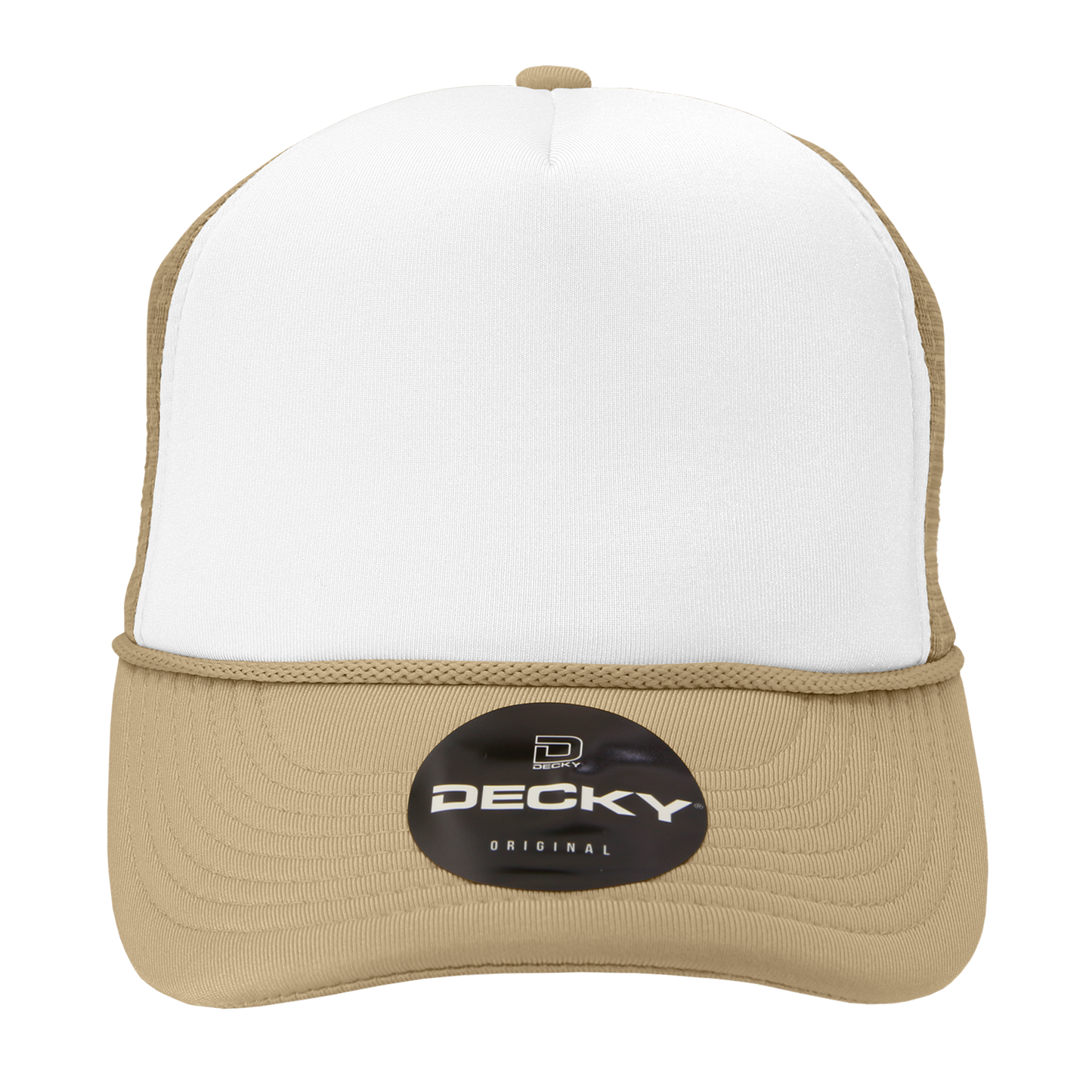 Custom Printed Decky 210 - Foam Trucker Hat, Two Tone Mesh Back Cap