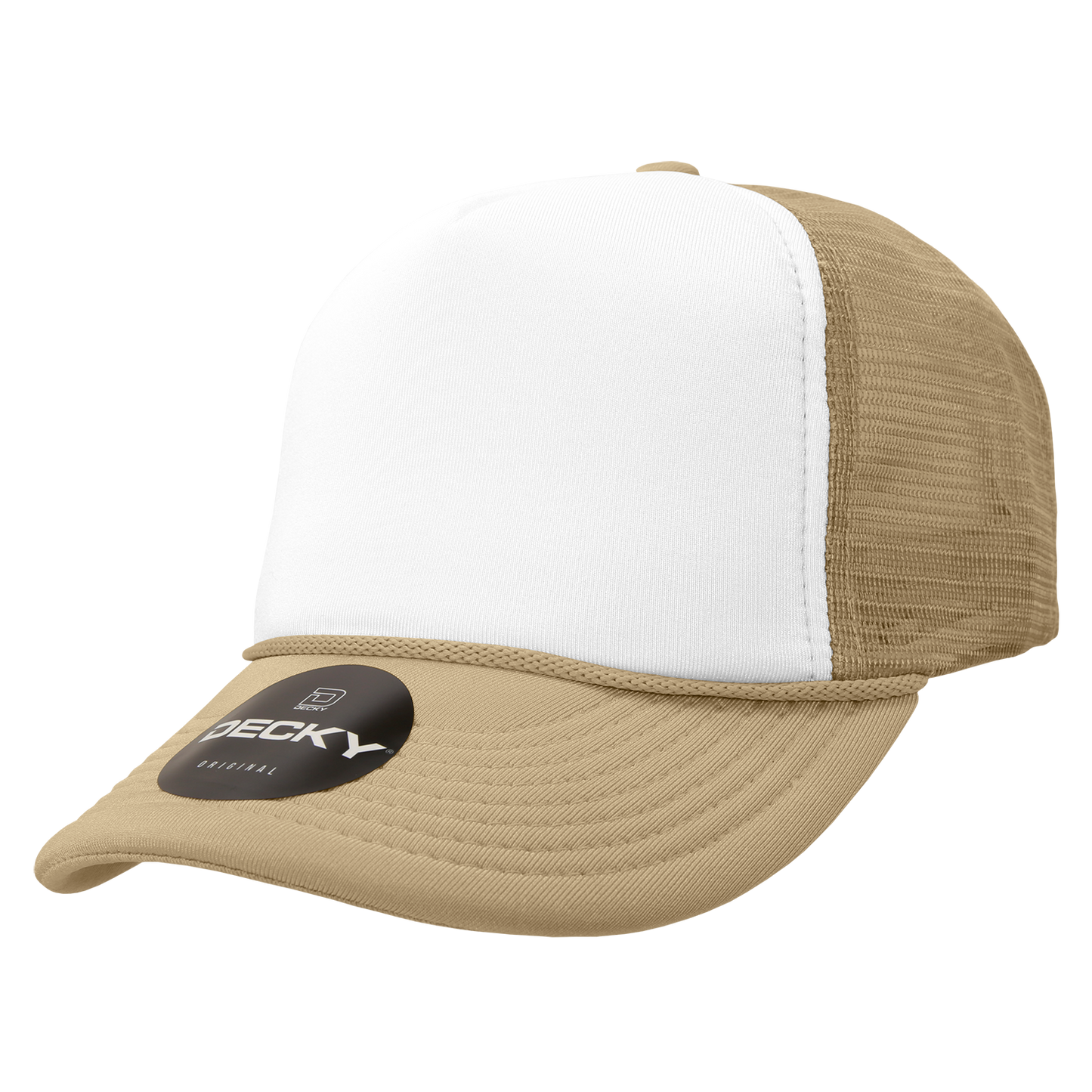 Custom Printed Decky 210 - Foam Trucker Hat, Two Tone Mesh Back Cap