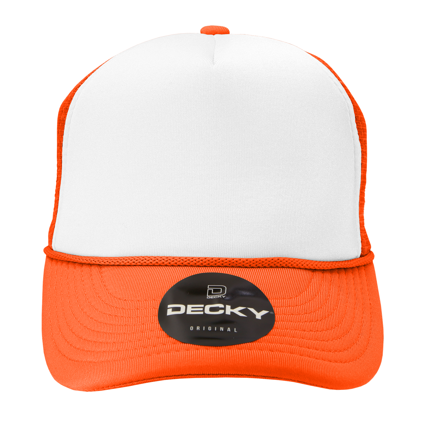 Custom Printed Decky 210 - Foam Trucker Hat, Two Tone Mesh Back Cap