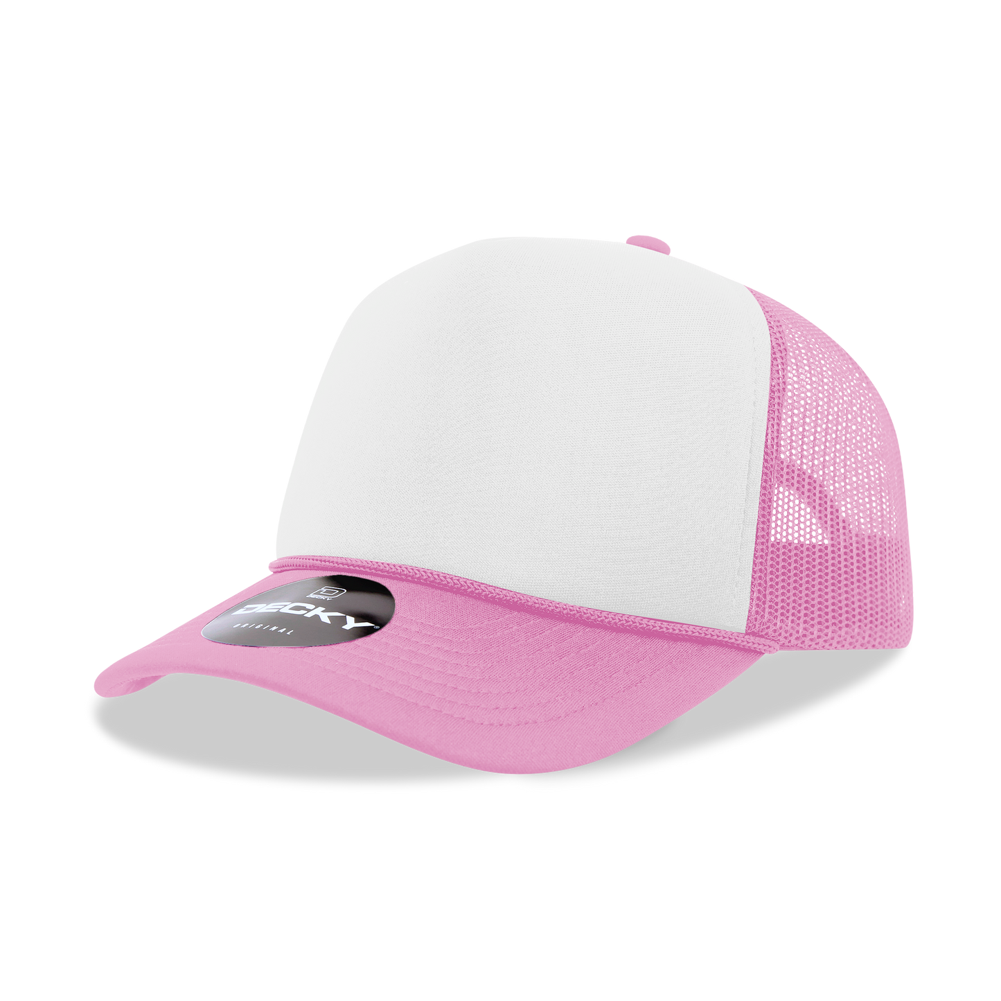 Custom Printed Decky 210 - Foam Trucker Hat, Two Tone Mesh Back Cap