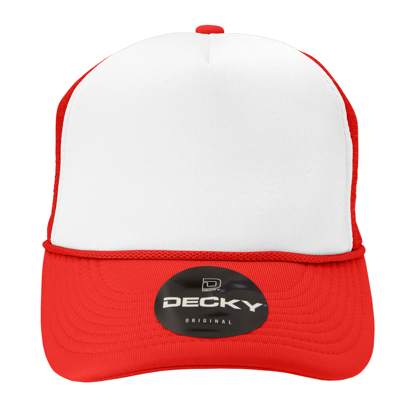 Custom Printed Decky 210 - Foam Trucker Hat, Two Tone Mesh Back Cap
