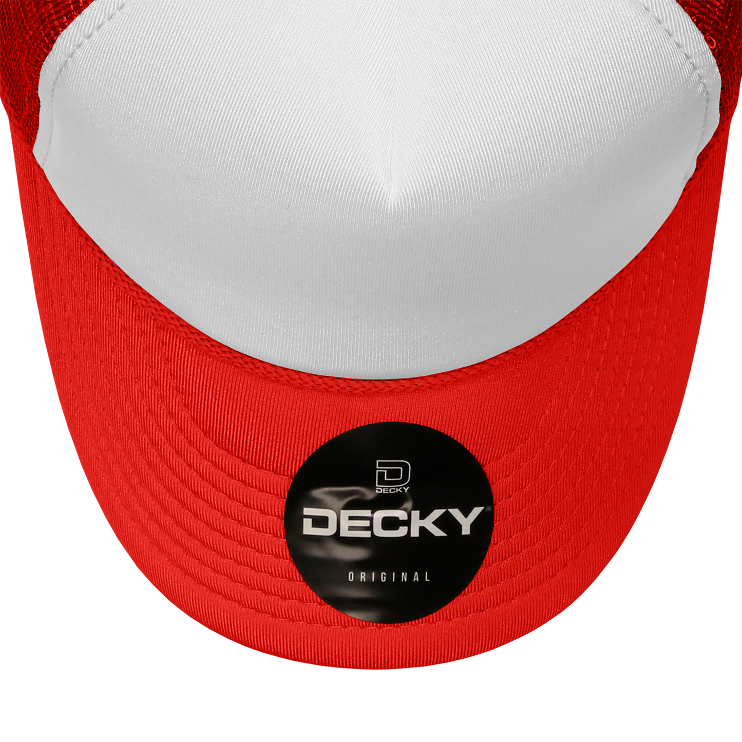 Custom Embroidered Decky 210 - Foam Trucker Hat, Two Tone Mesh Back Cap