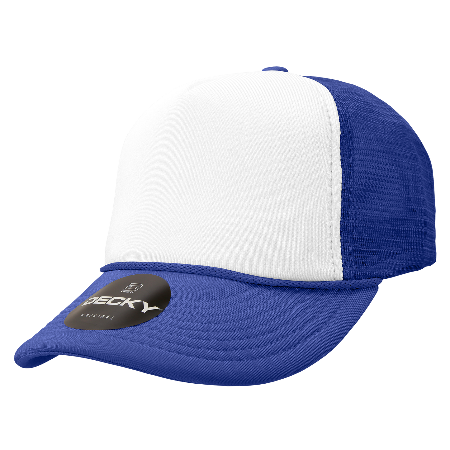 Custom Printed Decky 210 - Foam Trucker Hat, Two Tone Mesh Back Cap