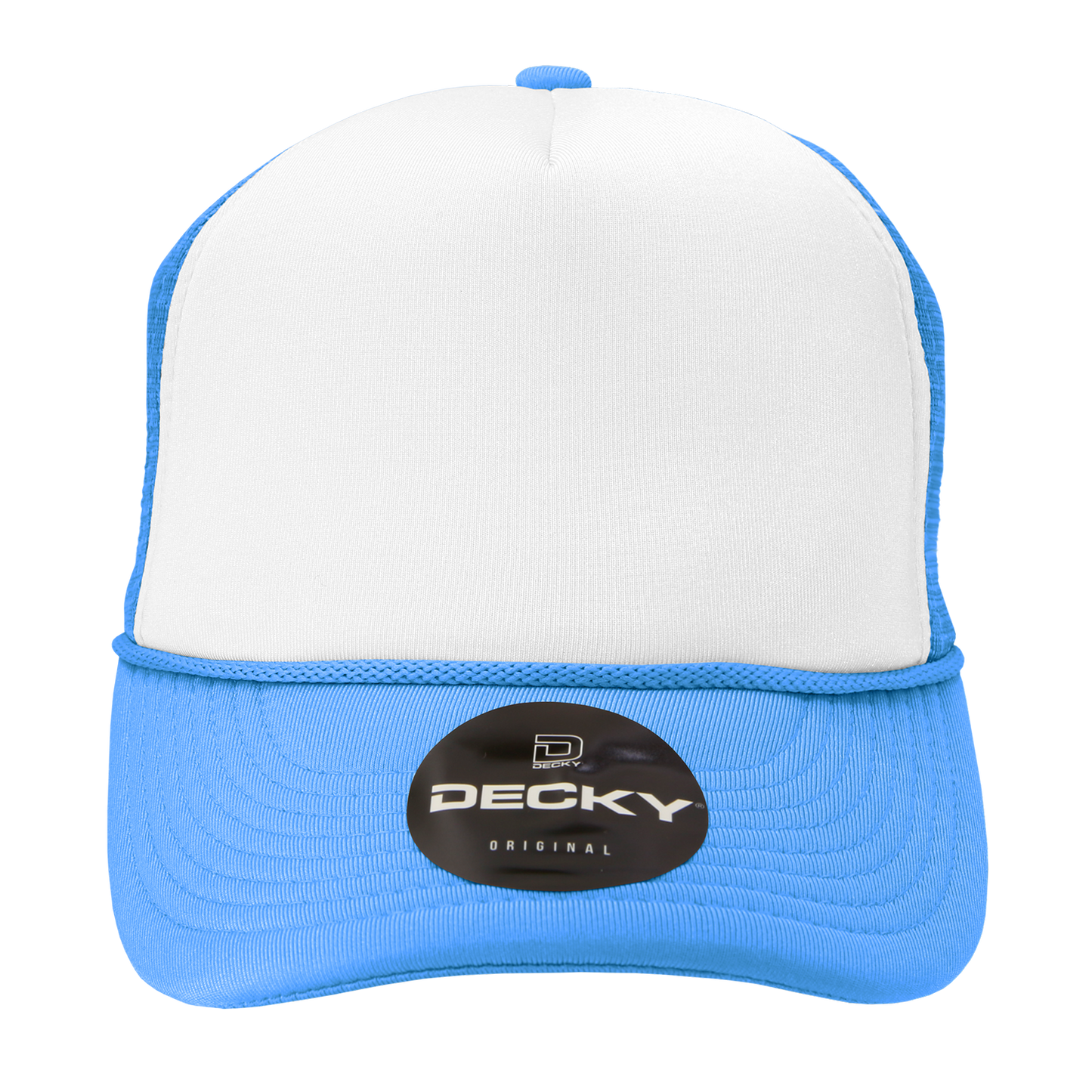 Custom Printed Decky 210 - Foam Trucker Hat, Two Tone Mesh Back Cap