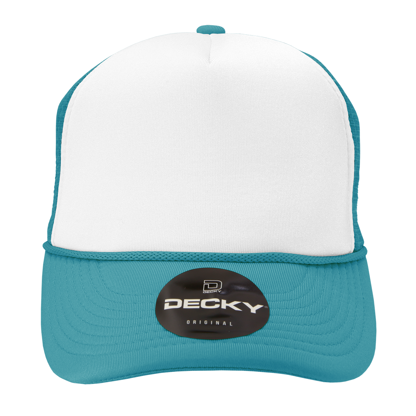Custom Printed Decky 210 - Foam Trucker Hat, Two Tone Mesh Back Cap