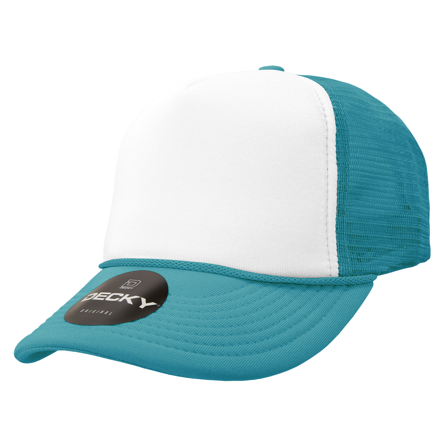 Custom Printed Decky 210 - Foam Trucker Hat, Two Tone Mesh Back Cap