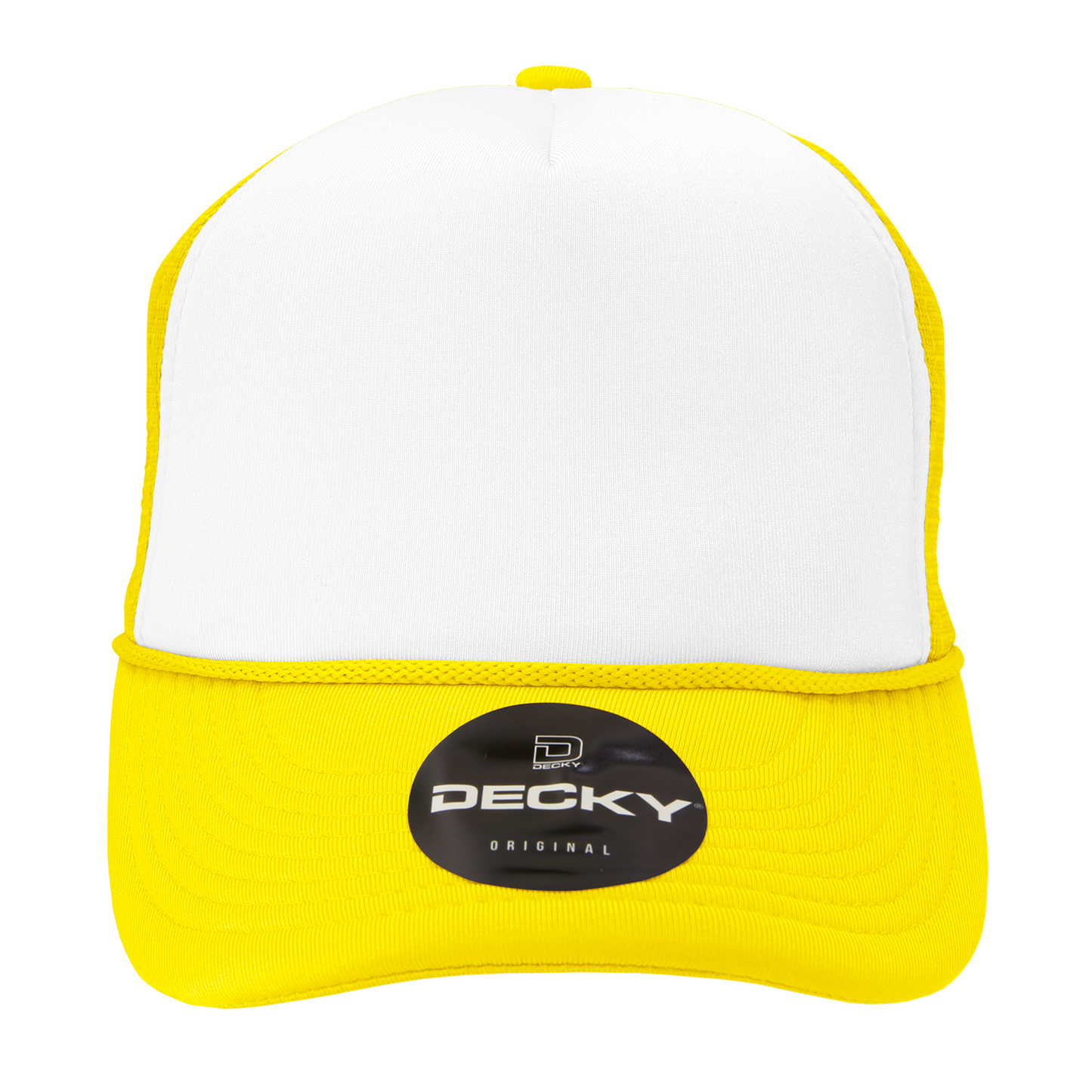 Custom Printed Decky 210 - Foam Trucker Hat, Two Tone Mesh Back Cap