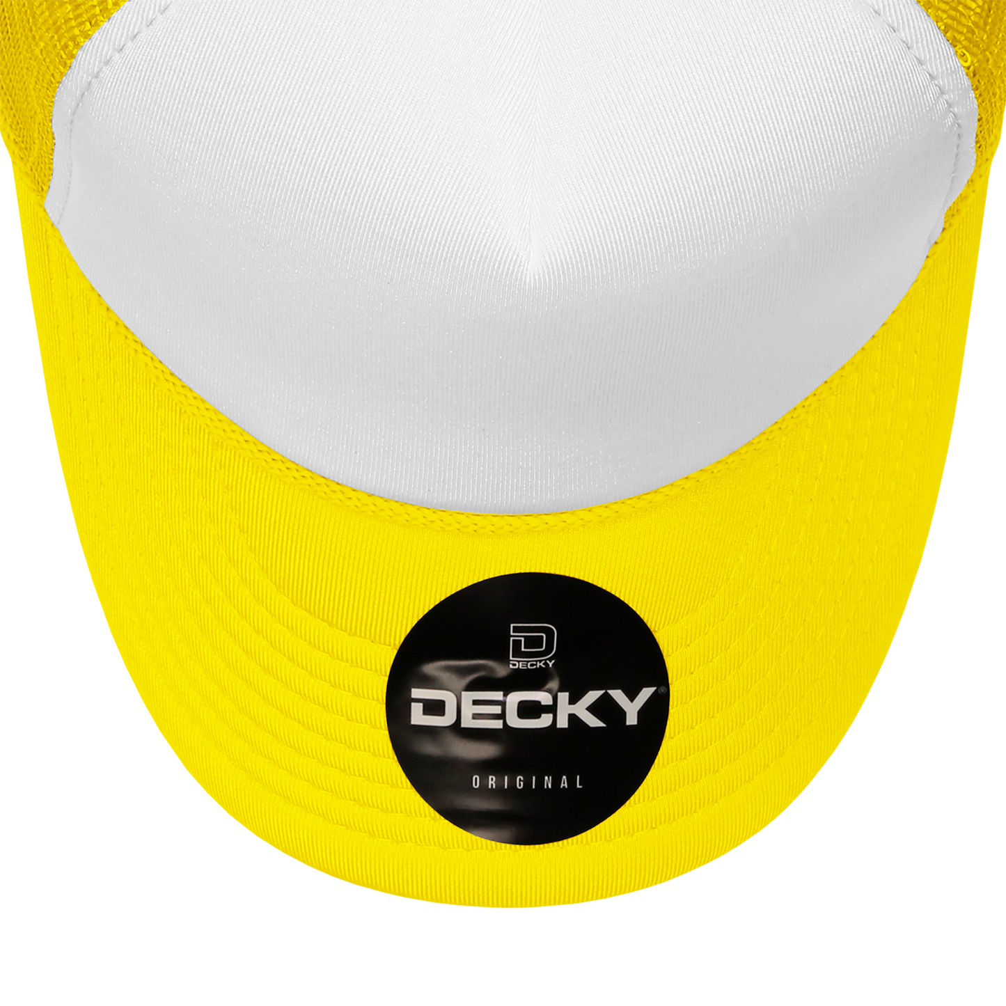 Custom Embroidered Decky 210 - Foam Trucker Hat, Two Tone Mesh Back Cap