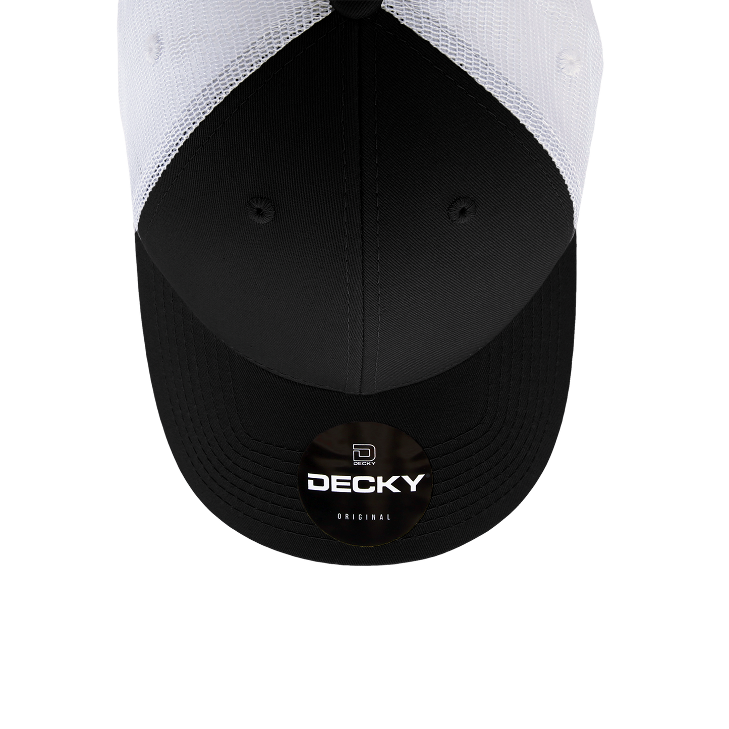 Custom Patch Decky 214 - 6 Panel Low Profile Structured Cotton Trucker Hat, Mesh Golf Cap