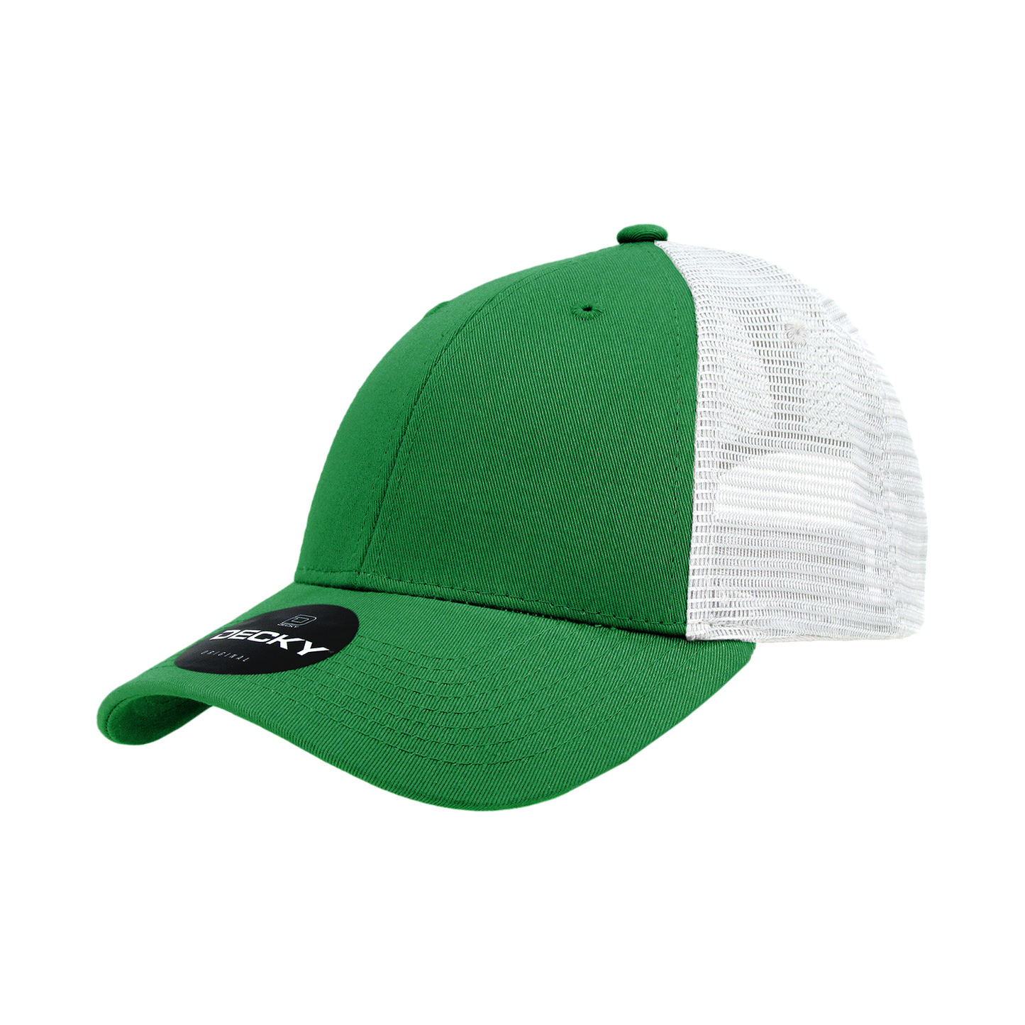 Custom Patch Decky 214 - 6 Panel Low Profile Structured Cotton Trucker Hat, Mesh Golf Cap