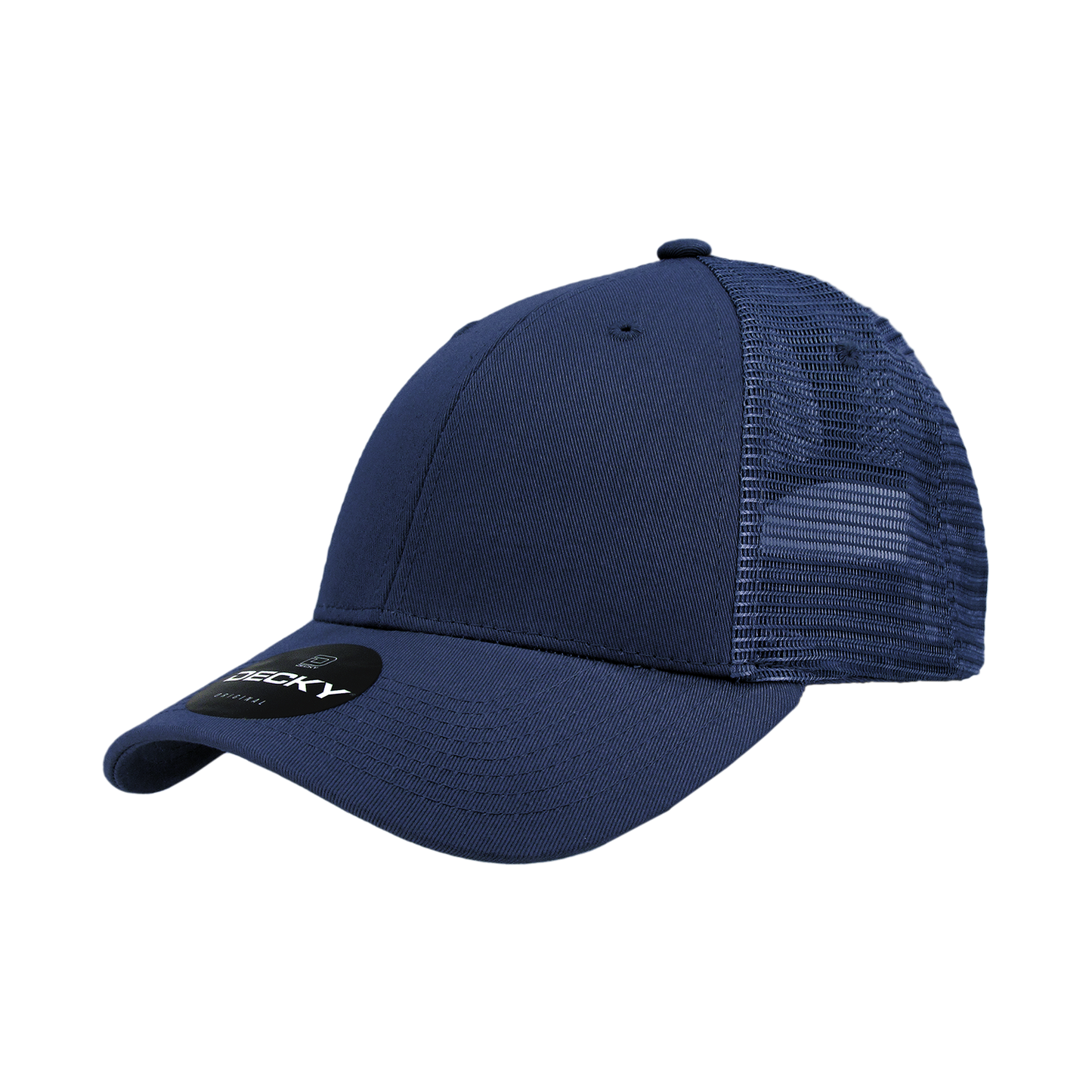 Custom Patch Decky 214 - 6 Panel Low Profile Structured Cotton Trucker Hat, Mesh Golf Cap