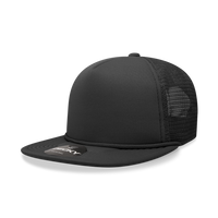 Custom Printed Decky 6026 - Classic 5 Panel Foam Trucker Cap, Flat Bill Hat