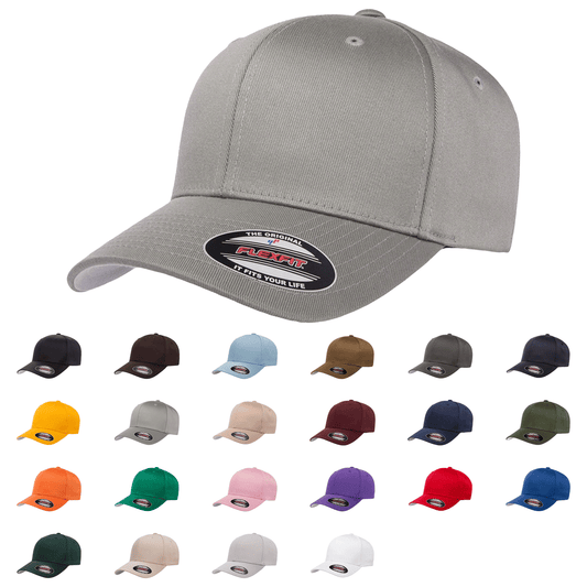 Flexfit 6277 Wooly Combed Cotton Blend Cap - Blank - Star Hats & Embroidery