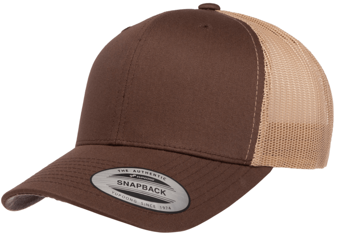 Yupoong 6606T Retro Trucker Hat Mesh Back, 2-Tone Colors, YP Classics - Blank
