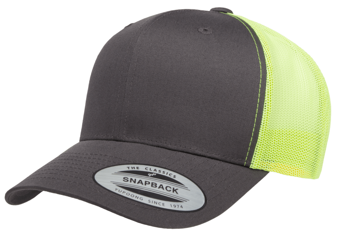 Yupoong 6606T Retro Trucker Hat Mesh Back, 2-Tone Colors, YP Classics - Blank