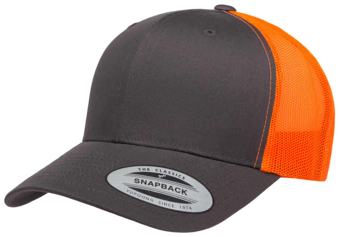 Yupoong 6606T Retro Trucker Hat Mesh Back, 2-Tone Colors, YP Classics - Blank