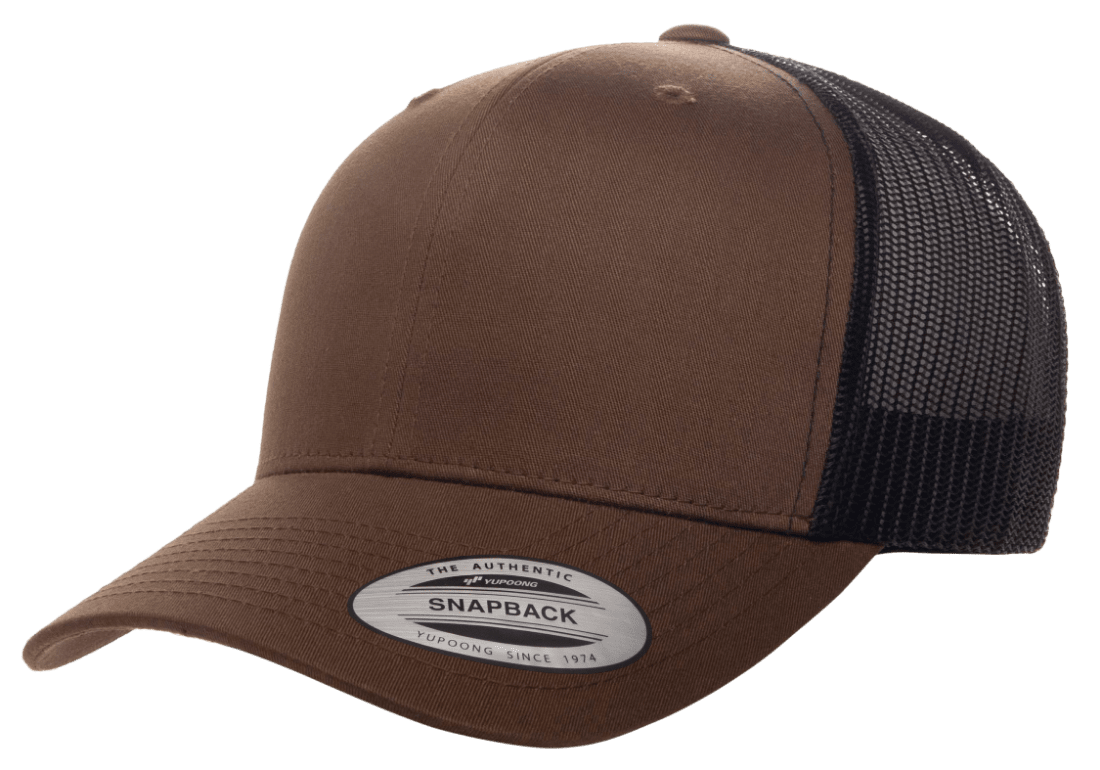 Yupoong 6606T Retro Trucker Hat Mesh Back, 2-Tone Colors, YP Classics - Blank