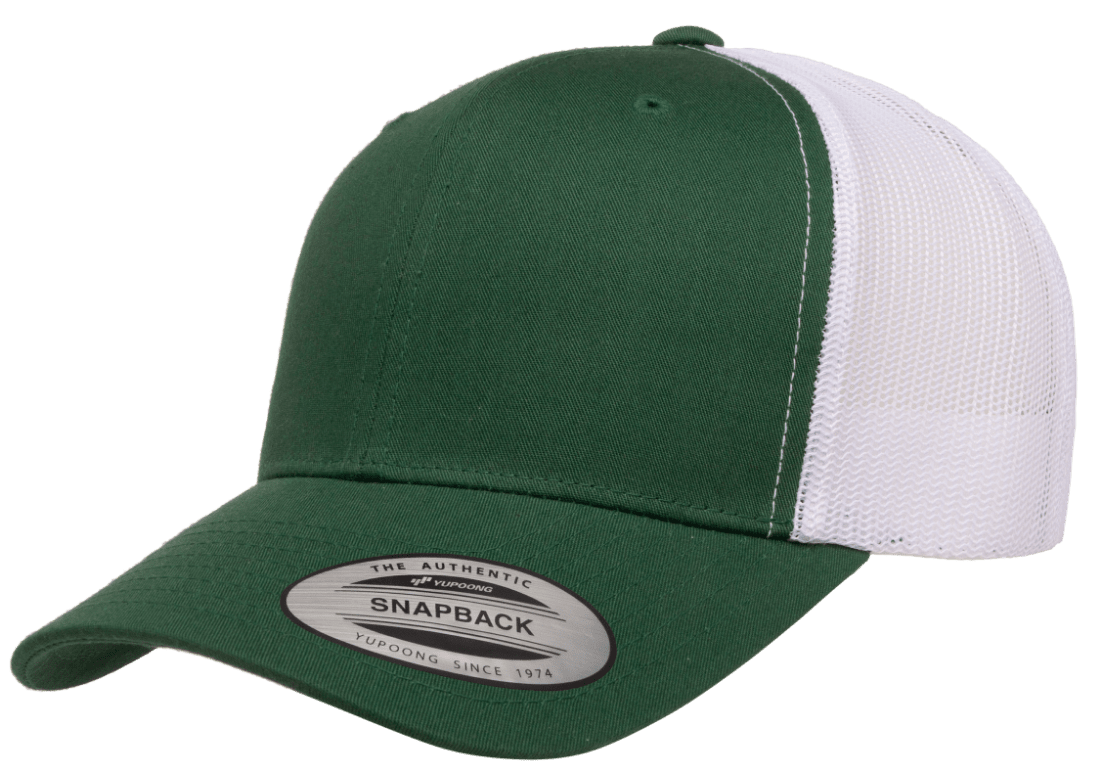 Yupoong 6606T Retro Trucker Hat Mesh Back, 2-Tone Colors, YP Classics - Blank