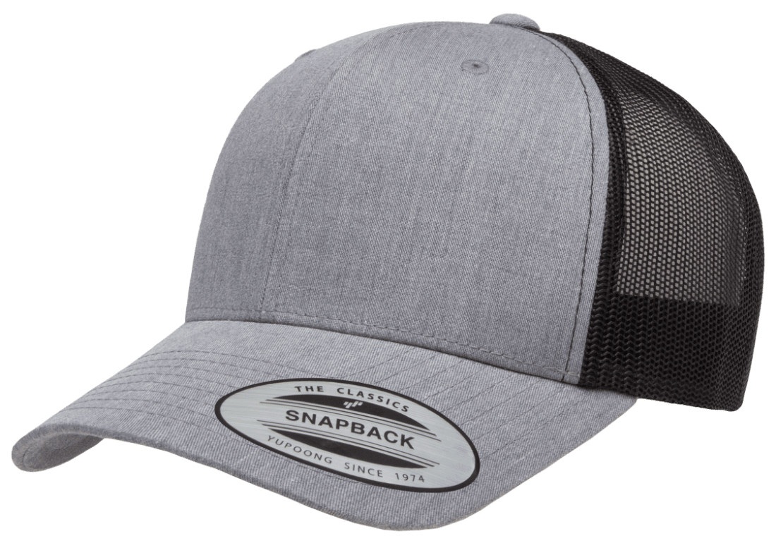 Yupoong 6606T Retro Trucker Hat Mesh Back, 2-Tone Colors, YP Classics - Blank