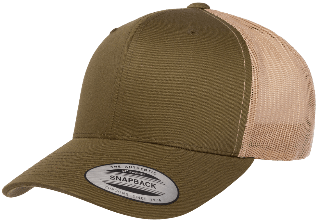 Yupoong 6606T Retro Trucker Hat Mesh Back, 2-Tone Colors, YP Classics - Blank