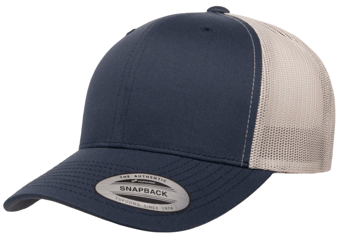 Yupoong 6606T Retro Trucker Hat Mesh Back, 2-Tone Colors, YP Classics - Blank
