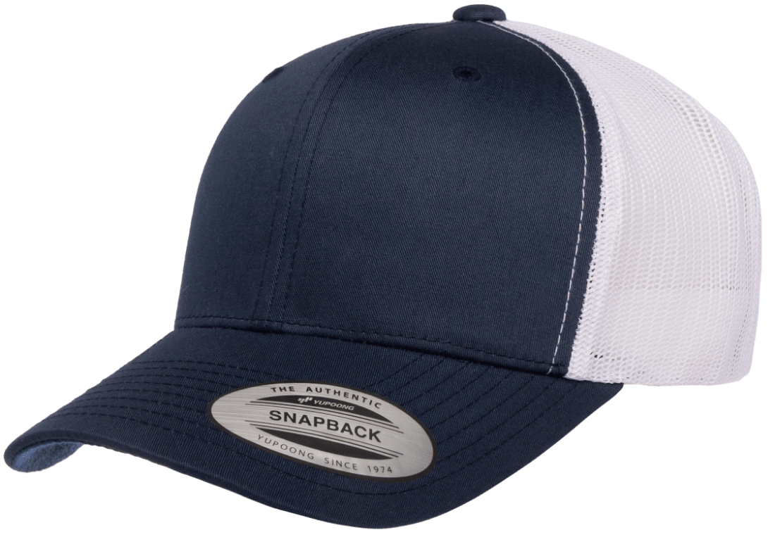 Yupoong 6606T Retro Trucker Hat Mesh Back, 2-Tone Colors, YP Classics - Blank
