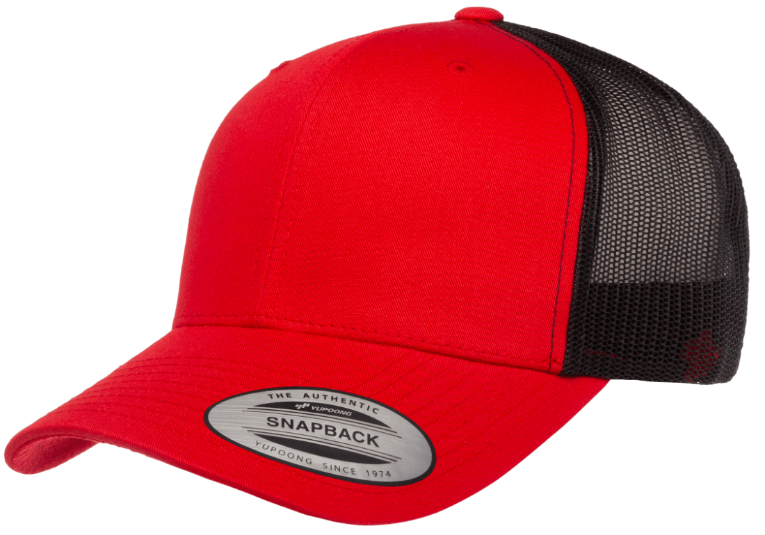 Yupoong 6606T Retro Trucker Hat Mesh Back, 2-Tone Colors, YP Classics - Blank