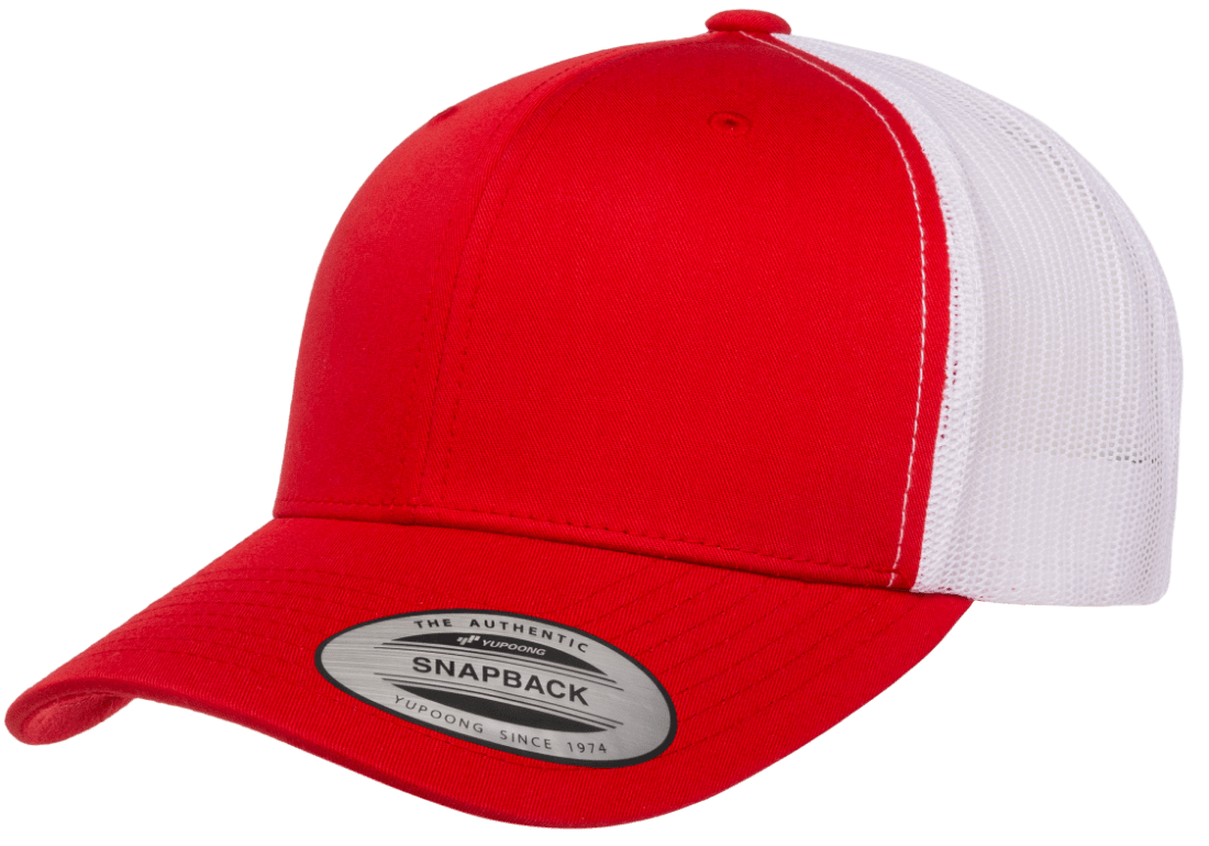 Yupoong 6606T Retro Trucker Hat Mesh Back, 2-Tone Colors, YP Classics - Blank